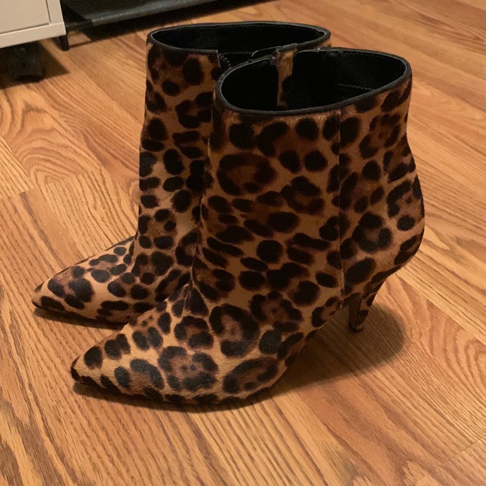 Vince Camuto cheetah booties